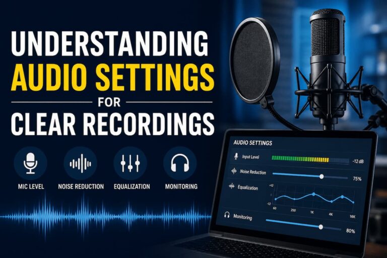 Understanding Audio Settings for Clear Recordings