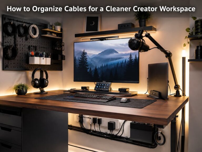 How to Organize Cables for a Cleaner Creator Workspace